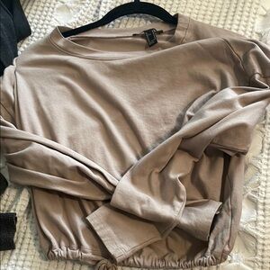 Tan Long Sleeve Top